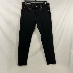 Levi’s HI-BALL Jeans 28x28 Big E Black Slim Tapered Cropped Ankle